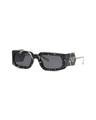 Philipp Plein Eyewear ローズ・ヴィーナス レクタンギュラーフレーム サングラス - サムネイル2