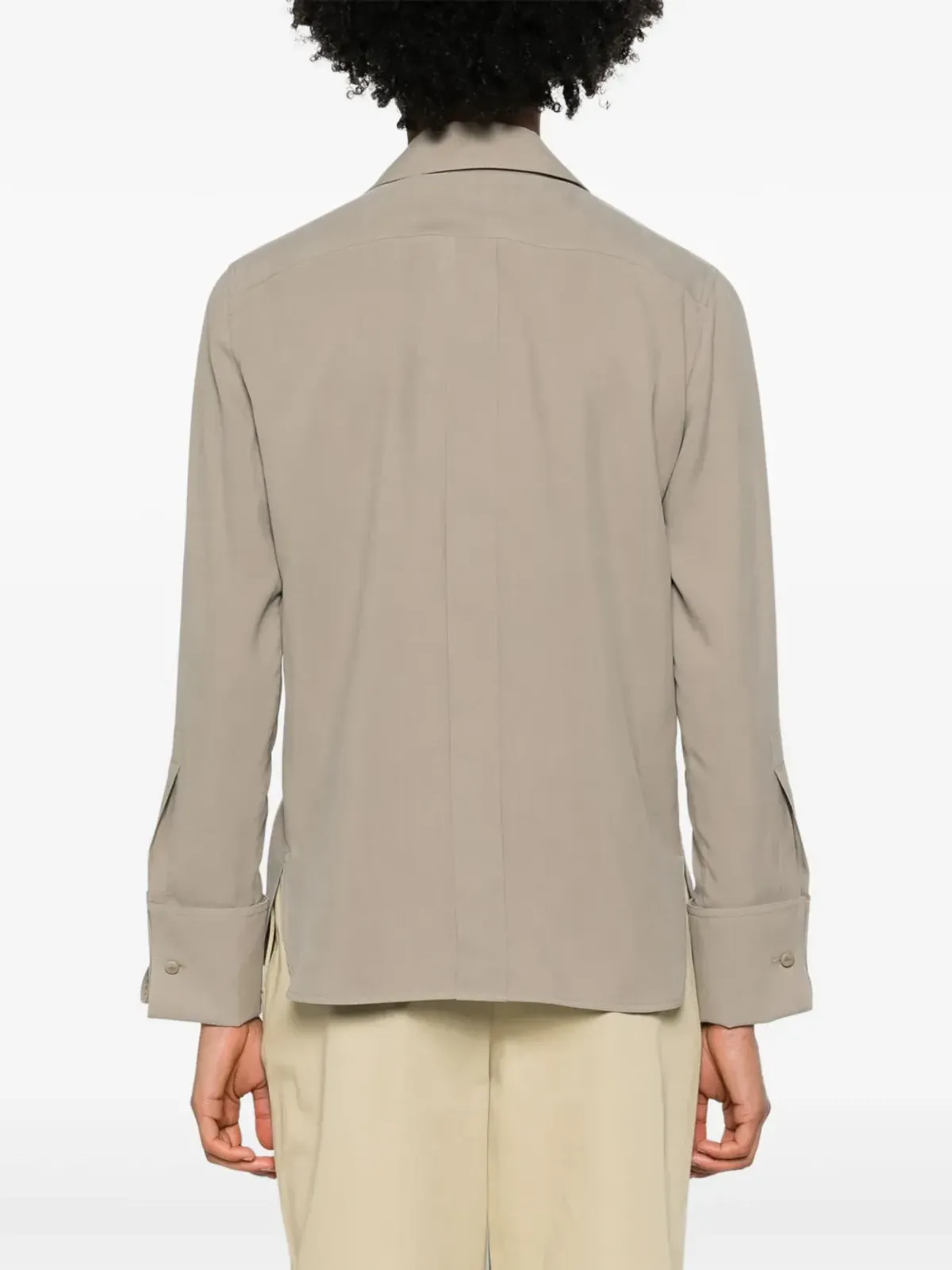 Max Mara キャンディア シルクシャツ - ニュートラルカラー - 画像4