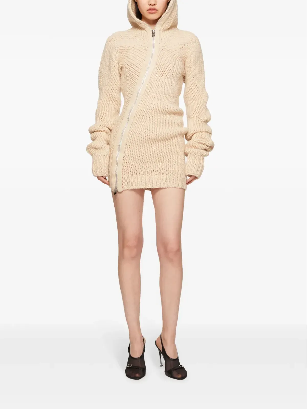 Acne Studios メッシュパネルドサンダル - ブラック - 画像5