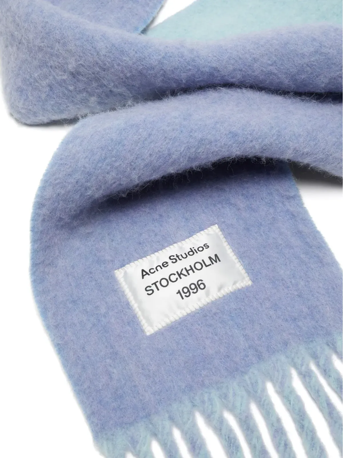 Acne Studios フリンジロゴスカーフ - 画像2