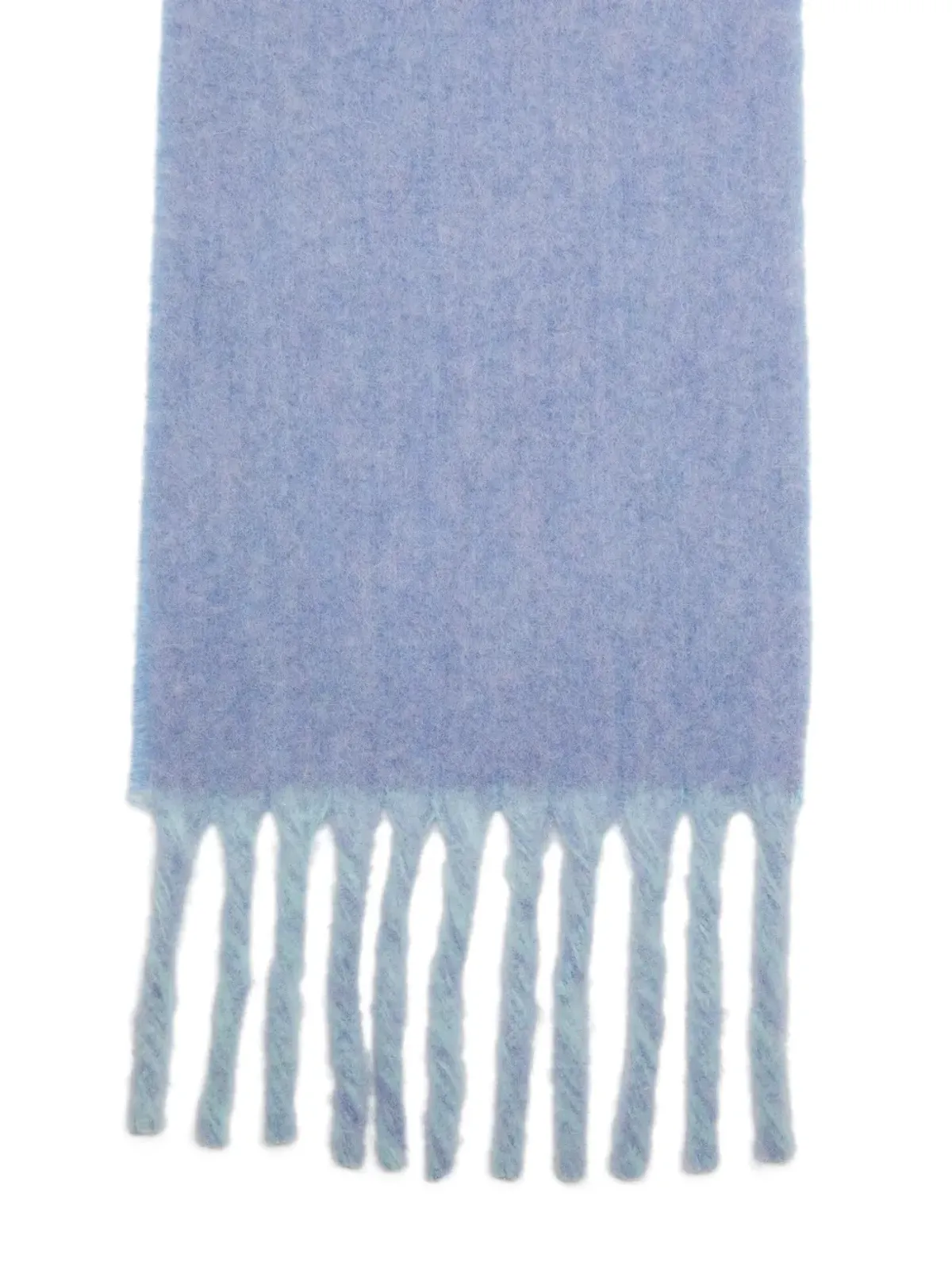 Acne Studios フリンジロゴスカーフ - 画像3