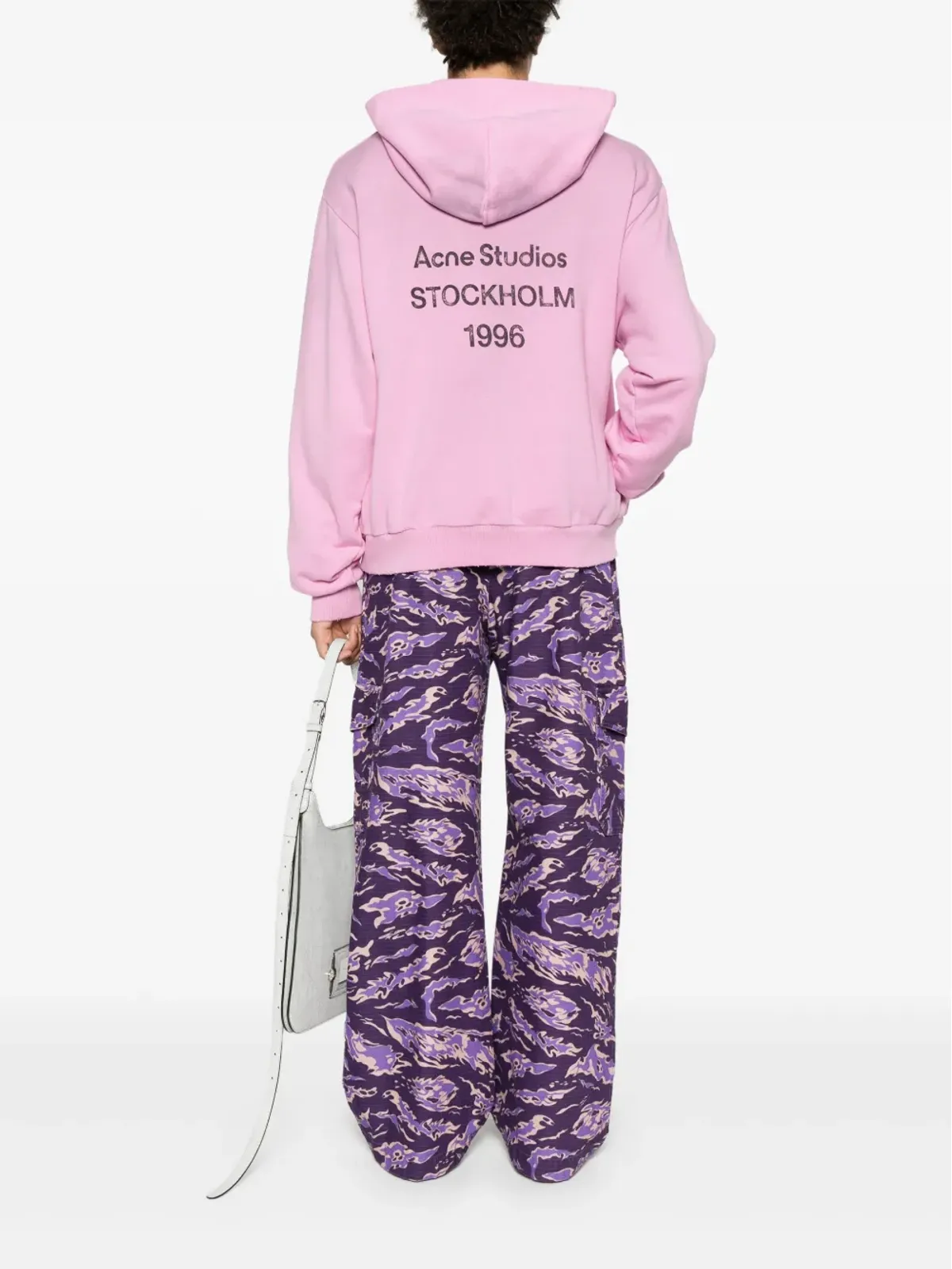Acne Studios ロゴプリント distressed フーディ - 画像2