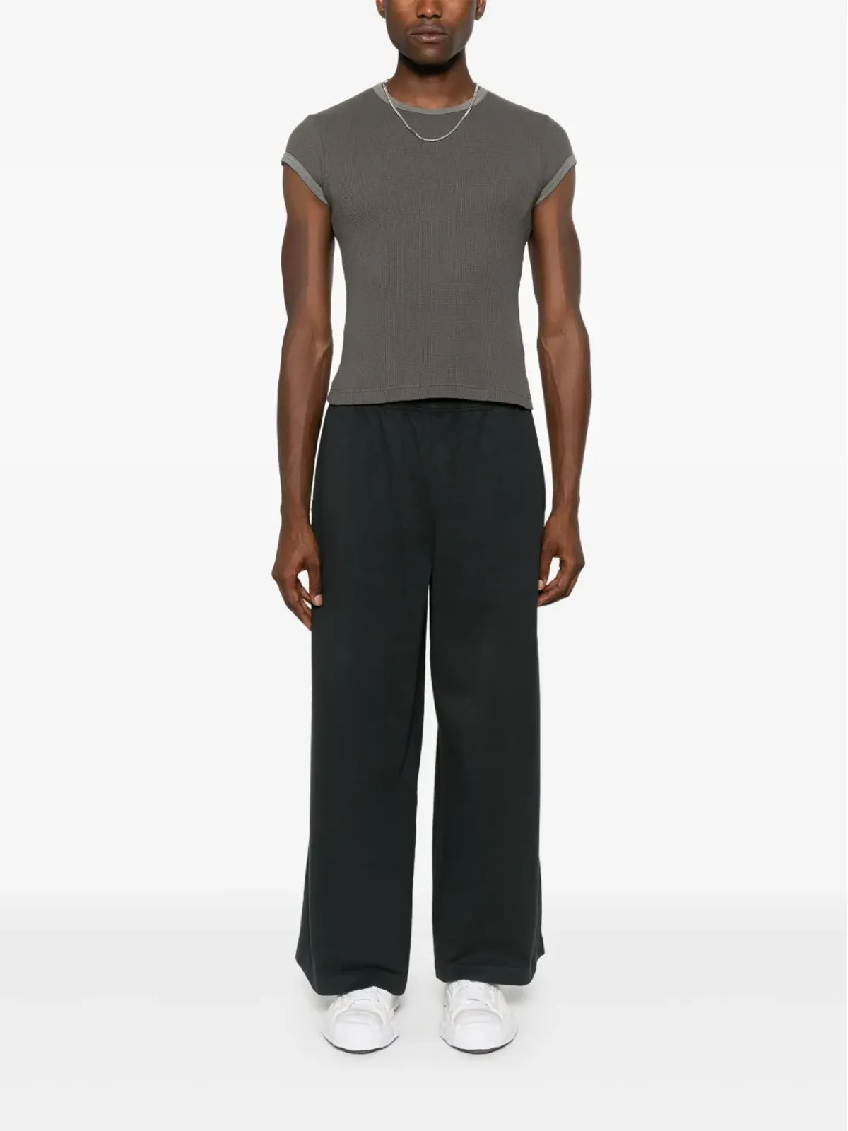 Acne Studios ワッフルニットコットンTシャツ - 画像2