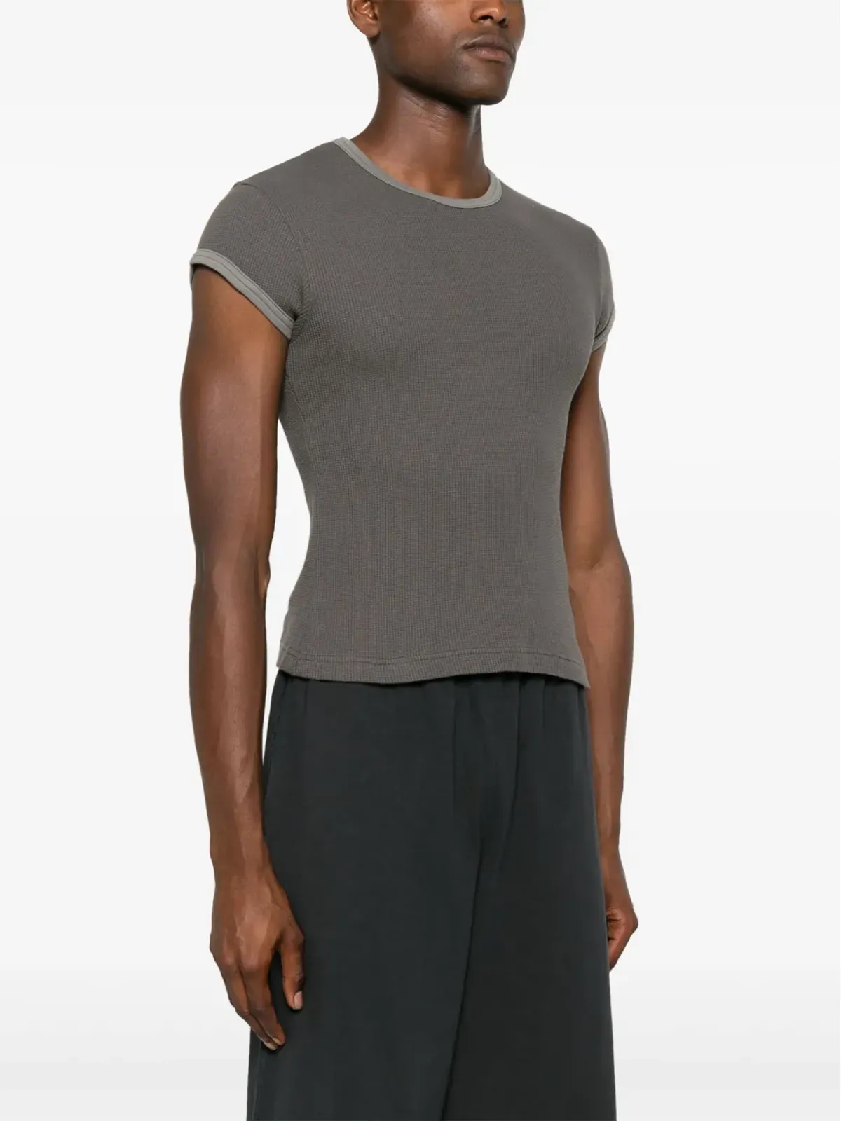 Acne Studios ワッフルニットコットンTシャツ - 画像4