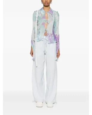 Acne Studios 花柄プリントの半透けシャツ - サムネイル2
