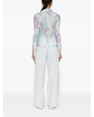 Acne Studios 花柄プリントの半透けシャツ - サムネイル4