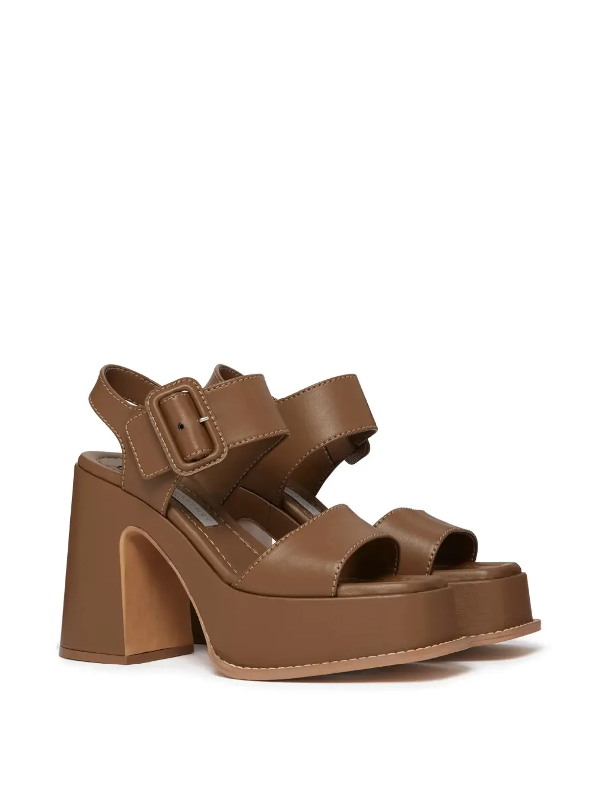 Stella McCartney Skyla 100mmプラットフォームサンダル - ブラウン - 画像2