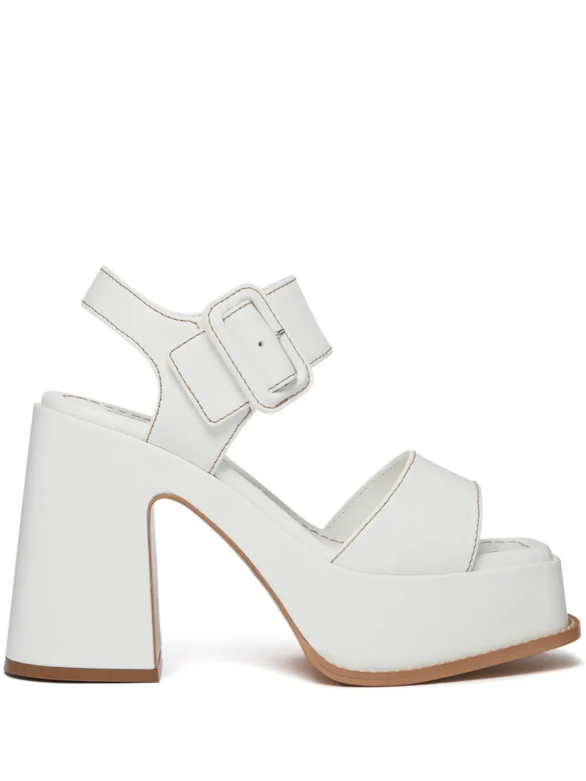Stella McCartney Skyla 125mm プラットフォームサンダル ホワイト - 画像1