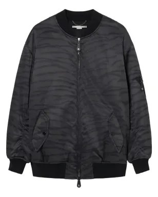 Stella McCartney タイガープリント ボンバージャケット - ブラック - サムネイル1