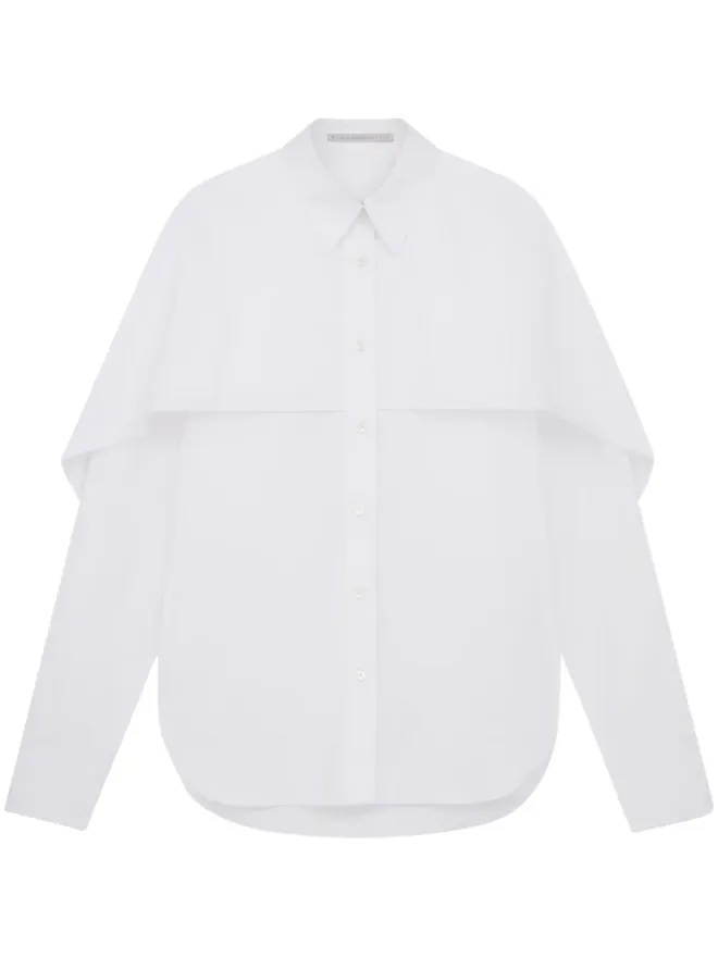 Stella McCartney Stella McCartney ケープ付きオーガニックコットン シャツの商品画像
