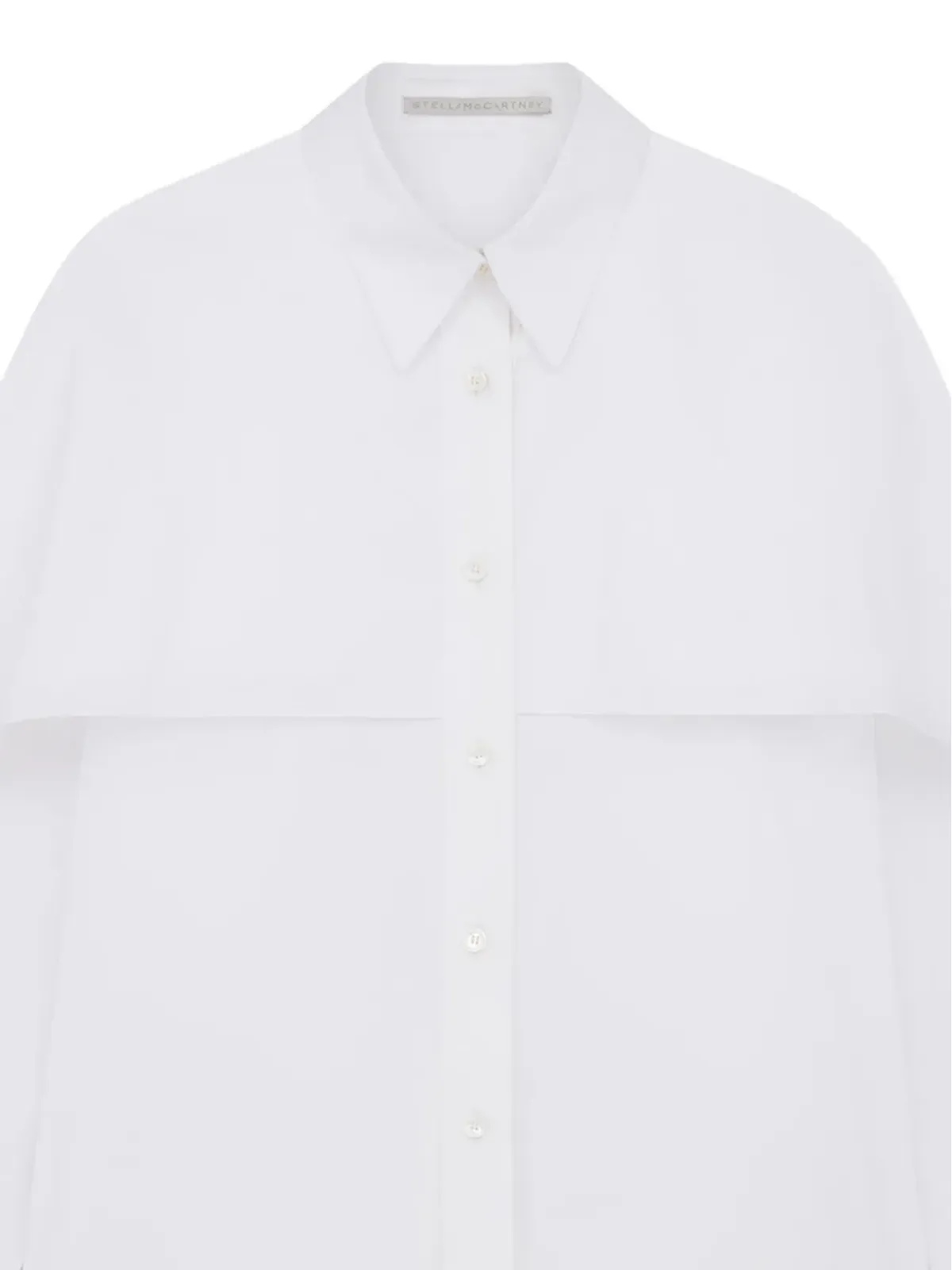 Stella McCartney ケープ付きオーガニックコットン シャツ - 画像2