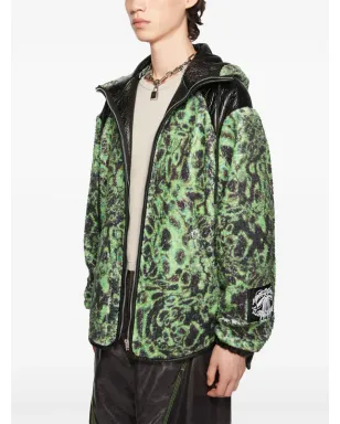 Acne Studios プリントフリース フード付きジャケット - サムネイル3