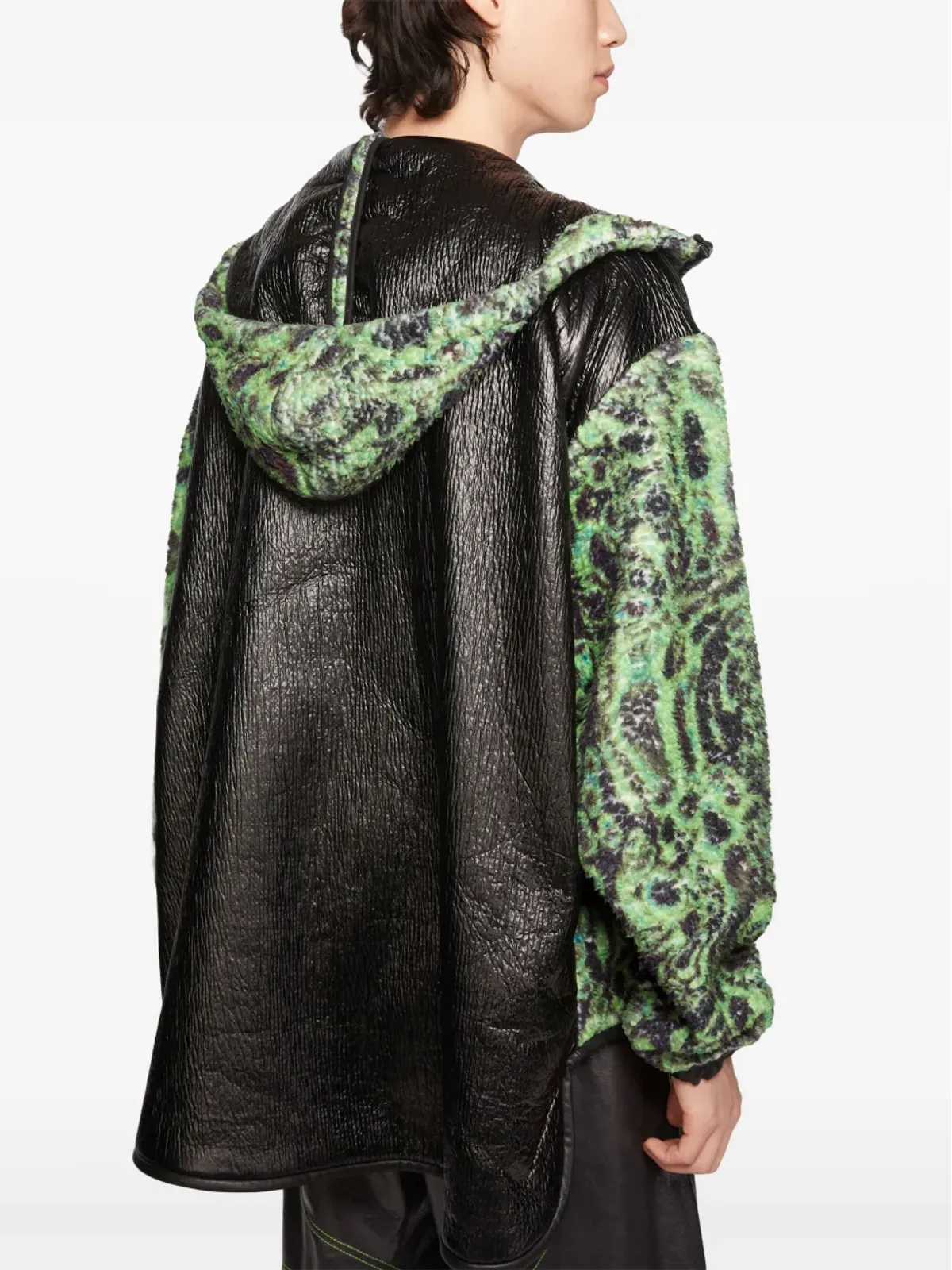 Acne Studios プリントフリース フード付きジャケット - 画像4