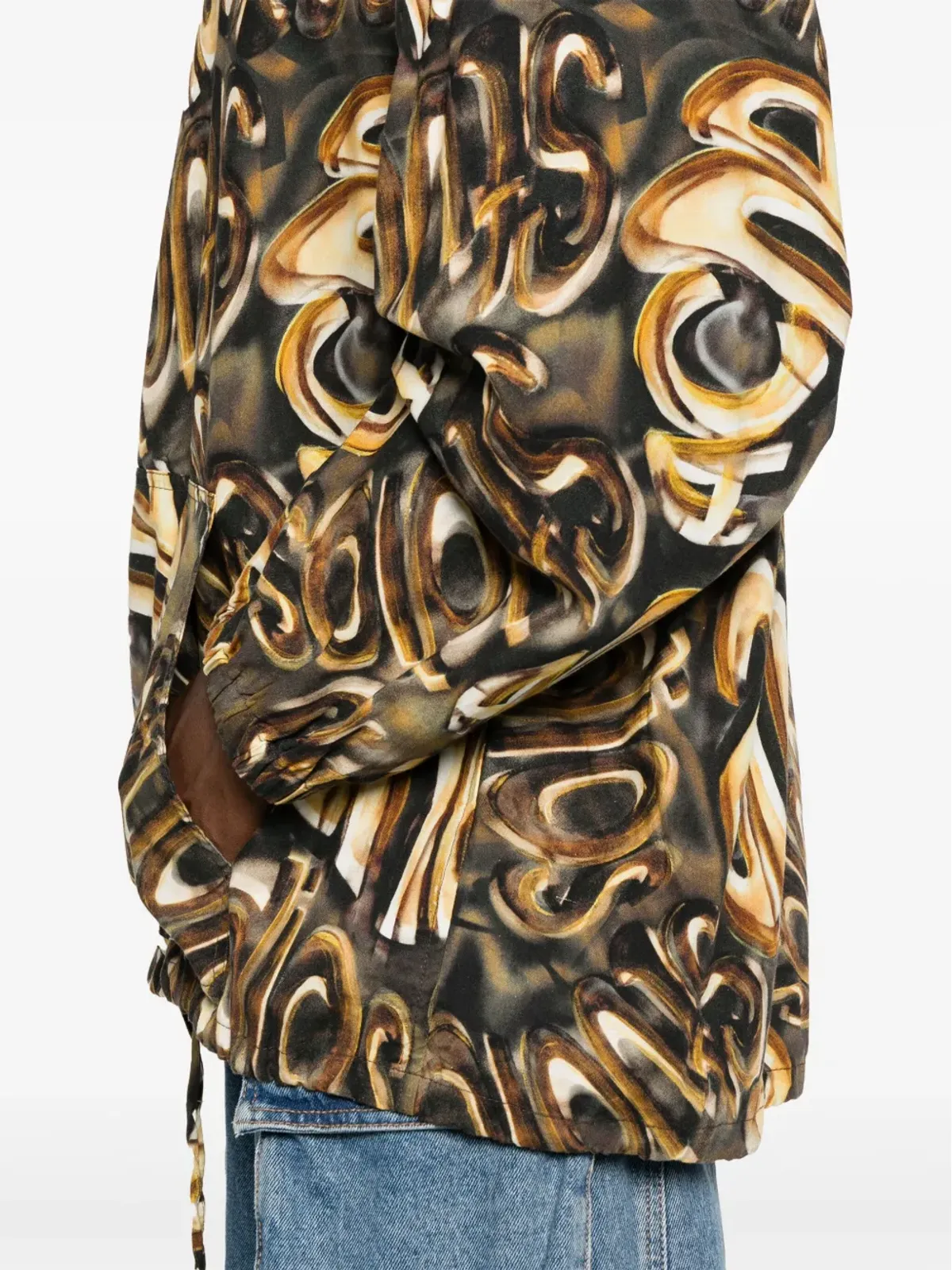 Acne Studios フード付きロゴジャケット - ブラック - 画像5