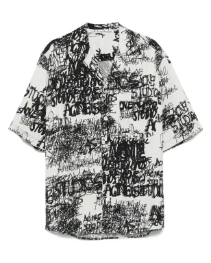 Acne Studios プリントボタンアップシャツ（グレー） - サムネイル1