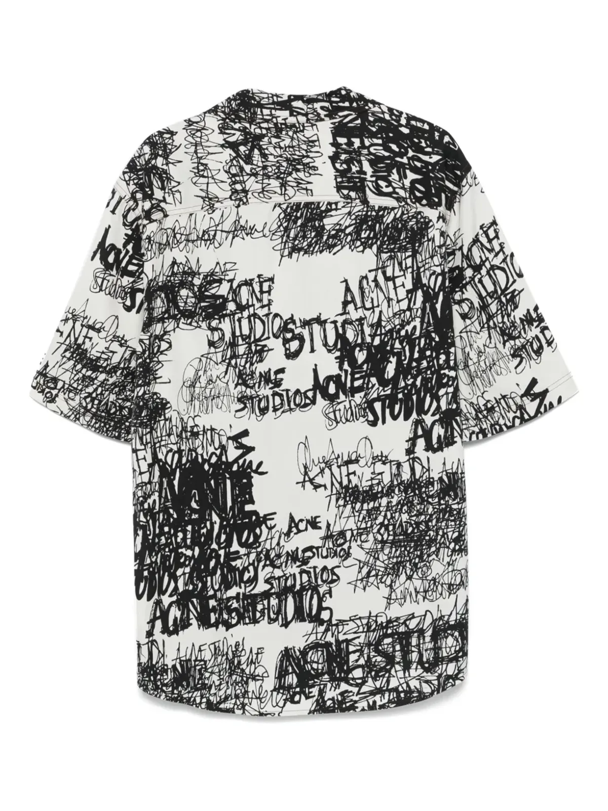 Acne Studios プリントボタンアップシャツ（グレー） - 画像2