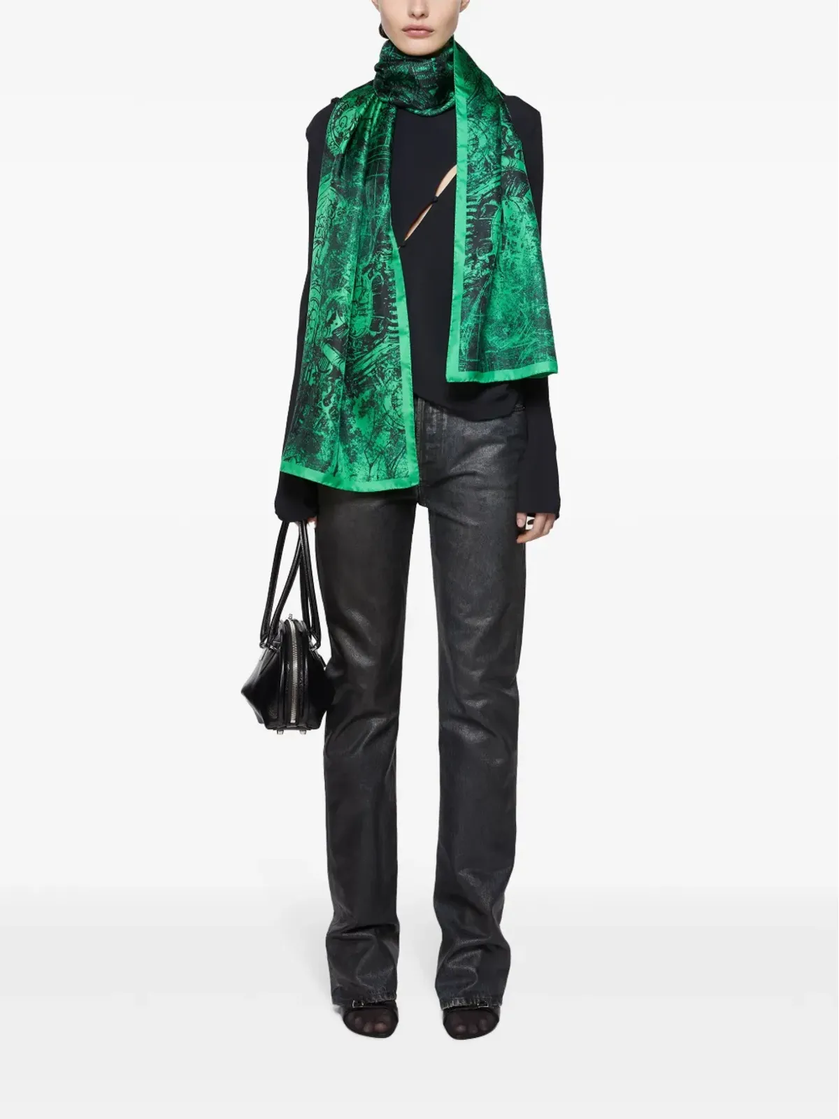 Acne Studios 抽象柄スカーフ - 画像4