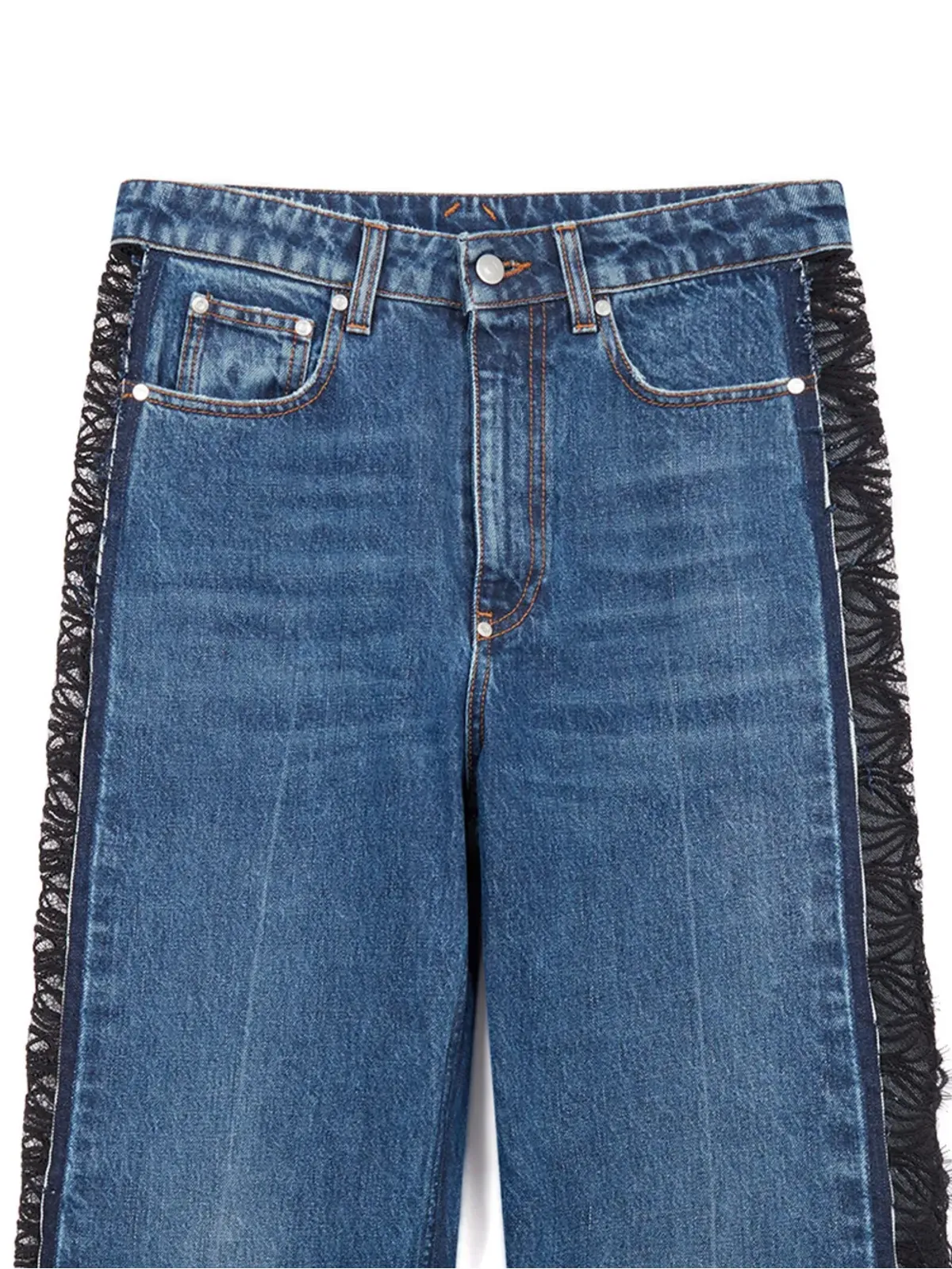 Stella McCartney レースパネル入りストレートジーンズ - 画像2