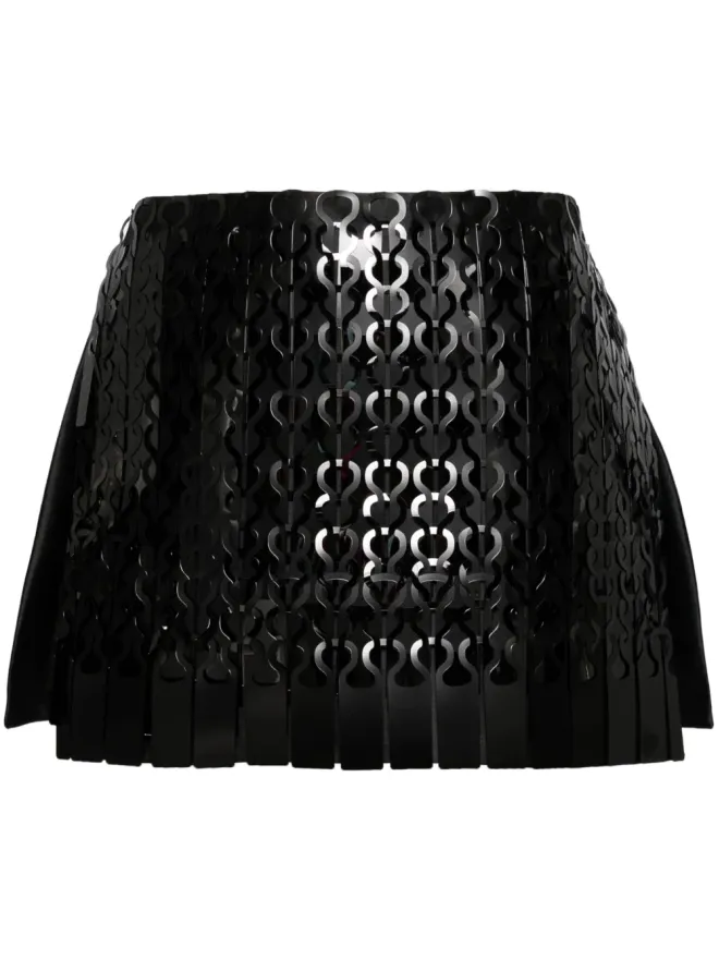 Isabel Sanchis Isabel Sanchis ビニールミニショーツ - ブラックの商品画像