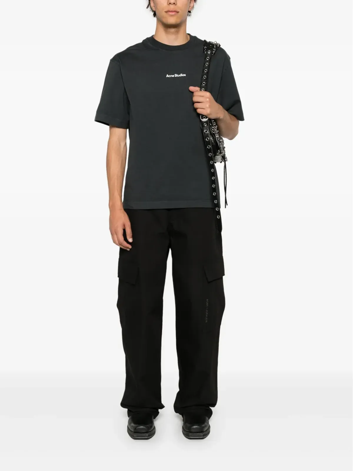 Acne Studios ロゴプリント コットン Tシャツ - 画像2