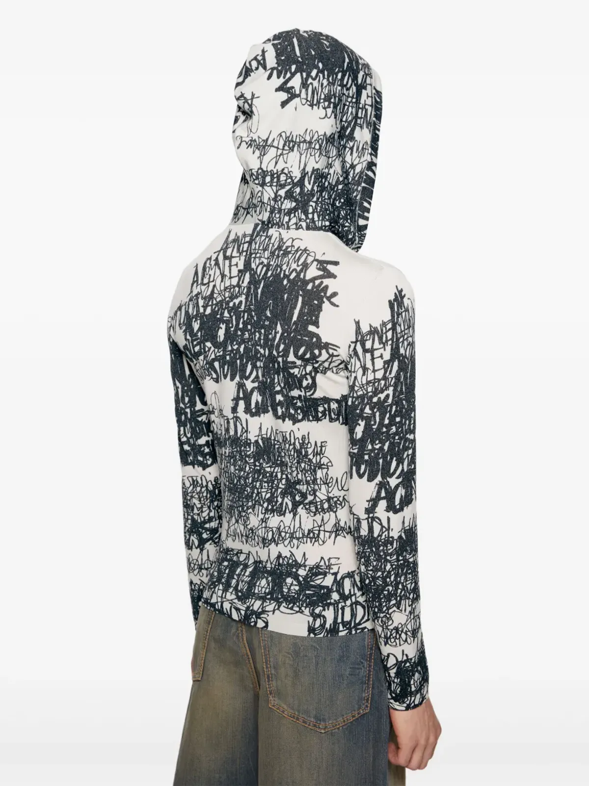 Acne Studios ロゴプリントフーディー - 画像3