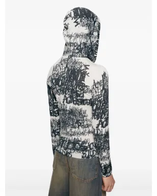 Acne Studios ロゴプリントフーディー - サムネイル3