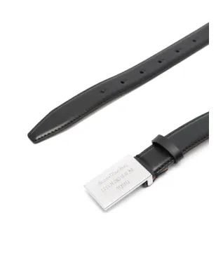 Acne Studios ロゴ刻印レザーベルト - ブラック - サムネイル2