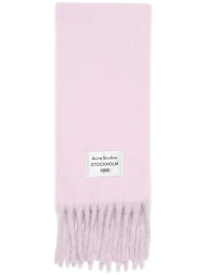Acne Studios Acne Studios ロゴタグフリンジスカーフの商品画像