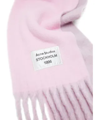 Acne Studios ロゴタグフリンジスカーフ - サムネイル2
