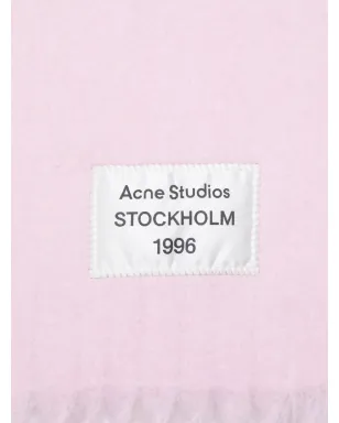 Acne Studios ロゴタグフリンジスカーフ - サムネイル3