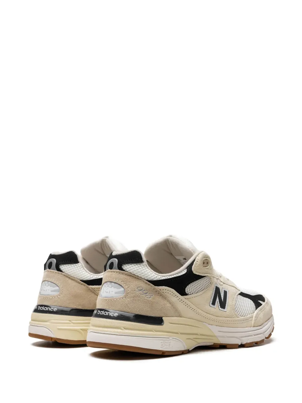 New Balance x テディ・サンティス 993 USA製 Sea Salt ブラック スニーカー - 画像3