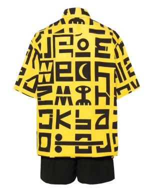 Walter Van Beirendonck ロゴプリント コットン ジャンプスーツ - イエロー - サムネイル2