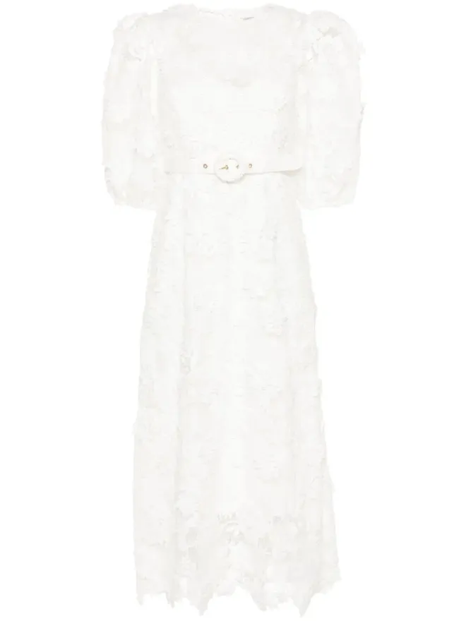 Zimmermann ZIMMERMANN Halliday Lace Flower ミディドレスの商品画像