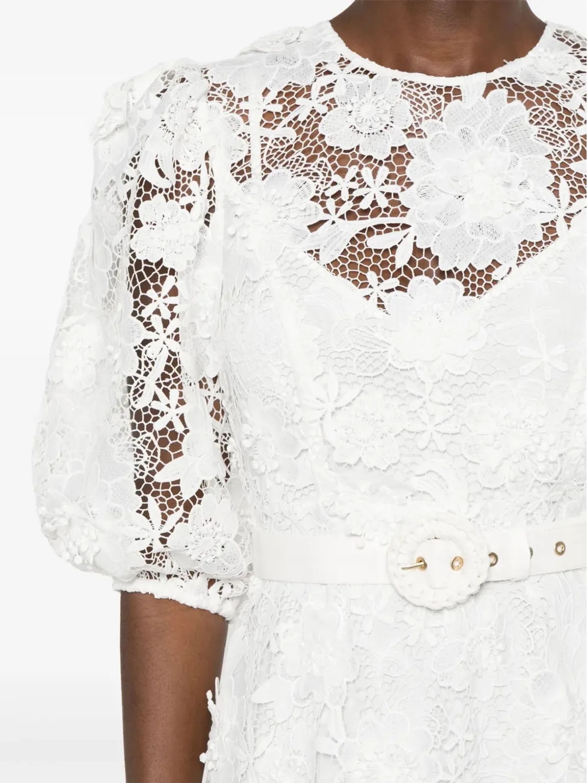 ZIMMERMANN Halliday Lace Flower ミディドレス - 画像5