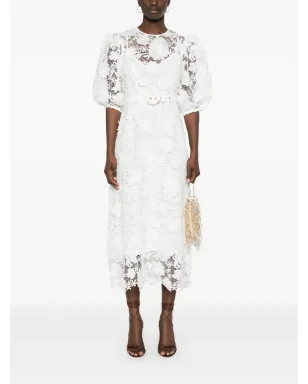 ZIMMERMANN Halliday Lace Flower ミディドレス - サムネイル2