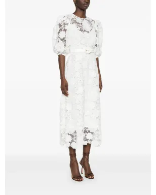 ZIMMERMANN Halliday Lace Flower ミディドレス - サムネイル3