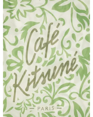 Maison Kitsuné 花柄プリント コットン スカーフ - グリーン - サムネイル2