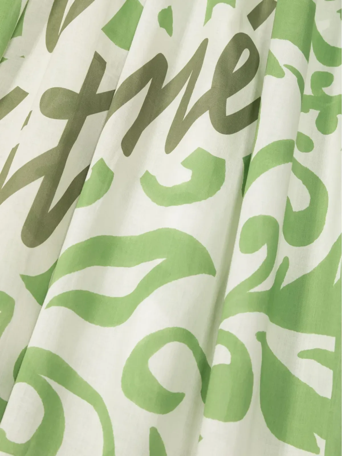 Maison Kitsuné 花柄プリント コットン スカーフ - グリーン - 画像3