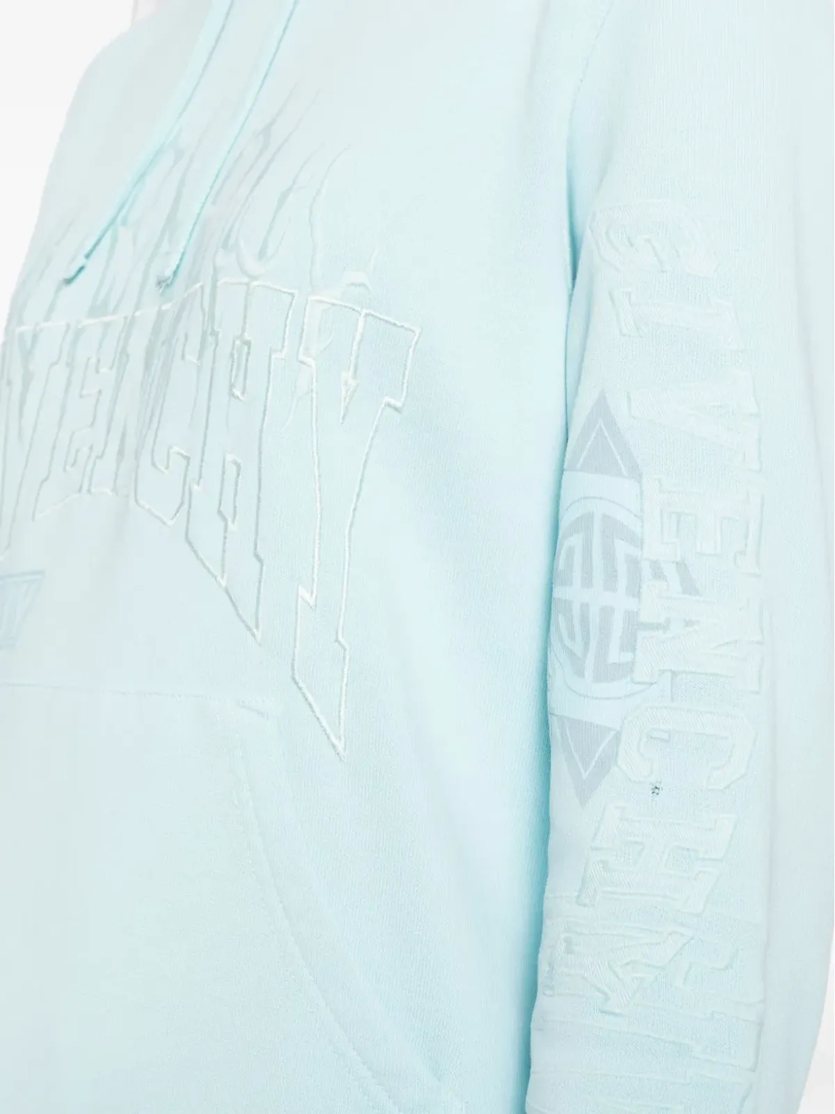Givenchy ロゴ刺繍フーディー - ブルー - 画像5