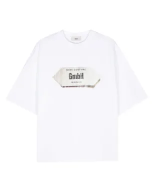 GmbH ロゴプリント コットン Tシャツ - White - サムネイル1