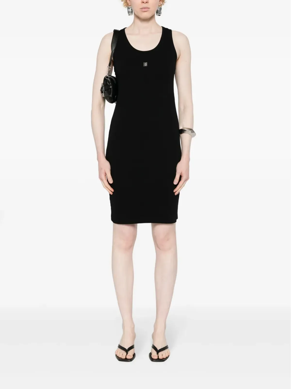 Givenchy 4Gモチーフリブミニドレス - ブラック - 画像2