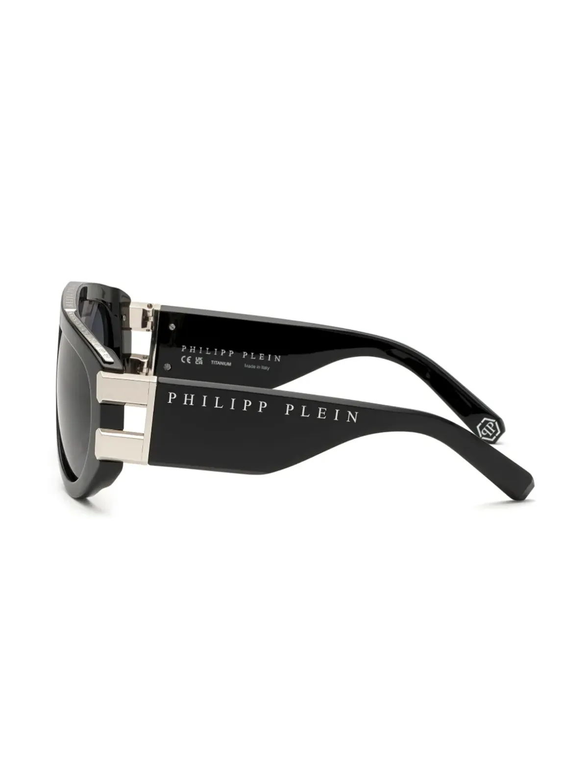 Philipp Plein Eyewear Plein Eagle pilot-frame sunglasses - Black - 画像4