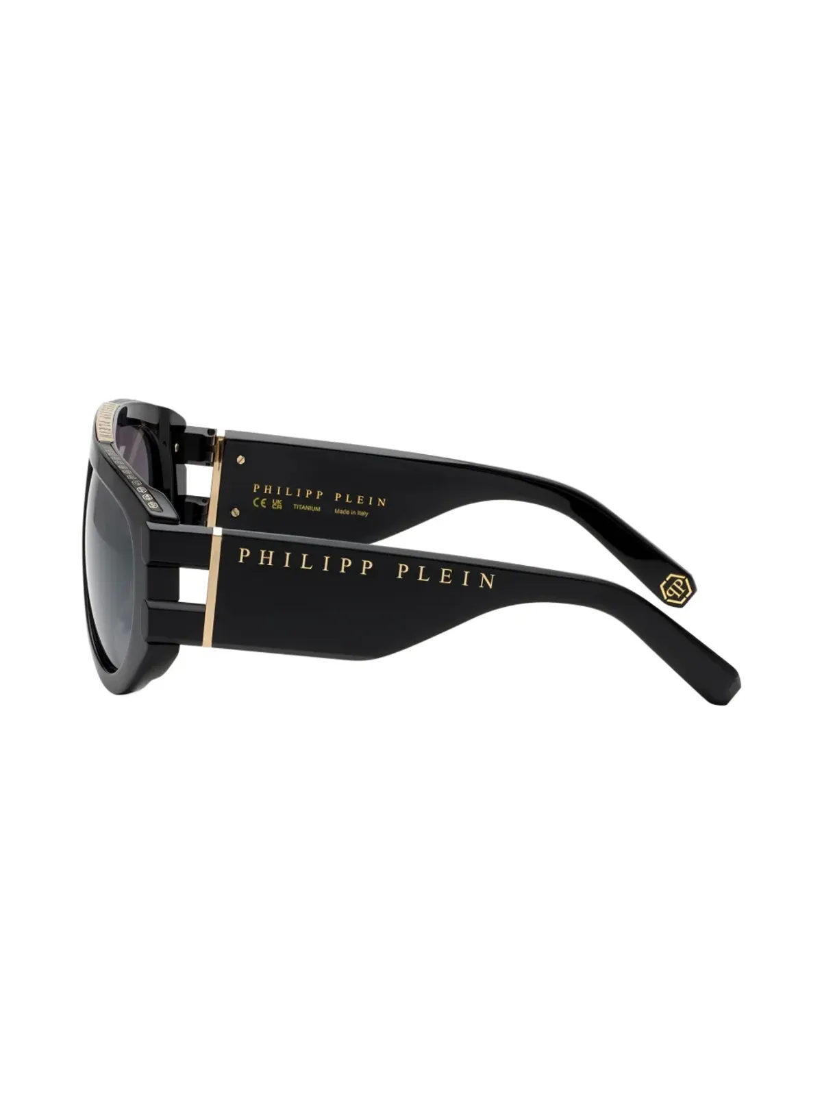 Philipp Plein Eyewear Plein Eagle パイロットフレームサングラス - ブラック - 画像4