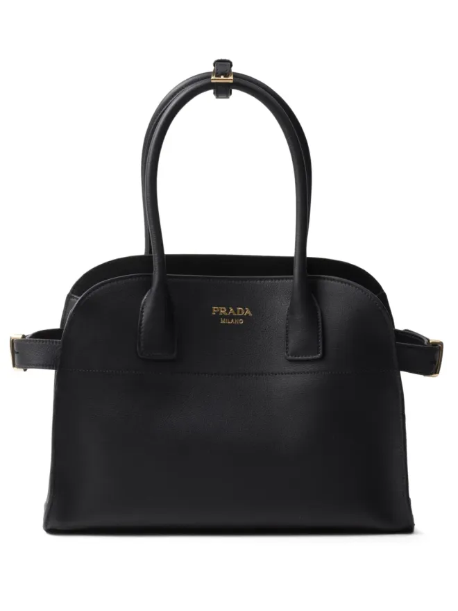 Prada Prada ロゴ文字入り レザートートバッグの商品画像