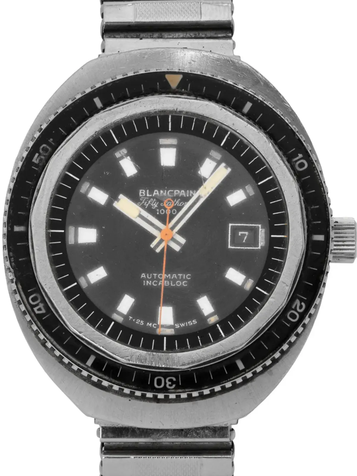 Blancpain ビンテージ Fifty Fathoms ブラック - 画像2