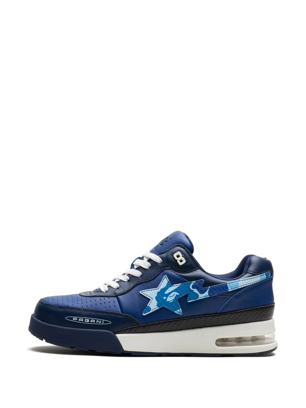 A BATHING APE® x Pagani Roadsta Navy ABC Camo スニーカー - 画像5
