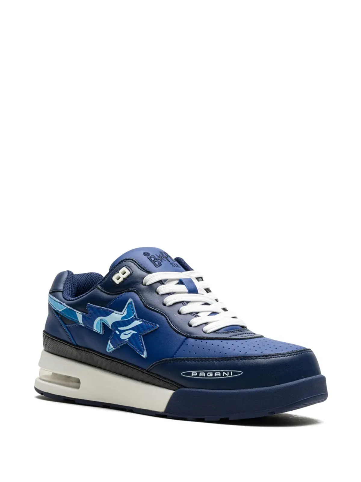 A BATHING APE® x Pagani Roadsta Navy ABC Camo スニーカー - 画像2
