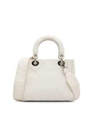 Christian Dior ビンテージ 2010年 ミディアム キャナージュ レディ D-Lite サッチェル - ホワイト - サムネイル2