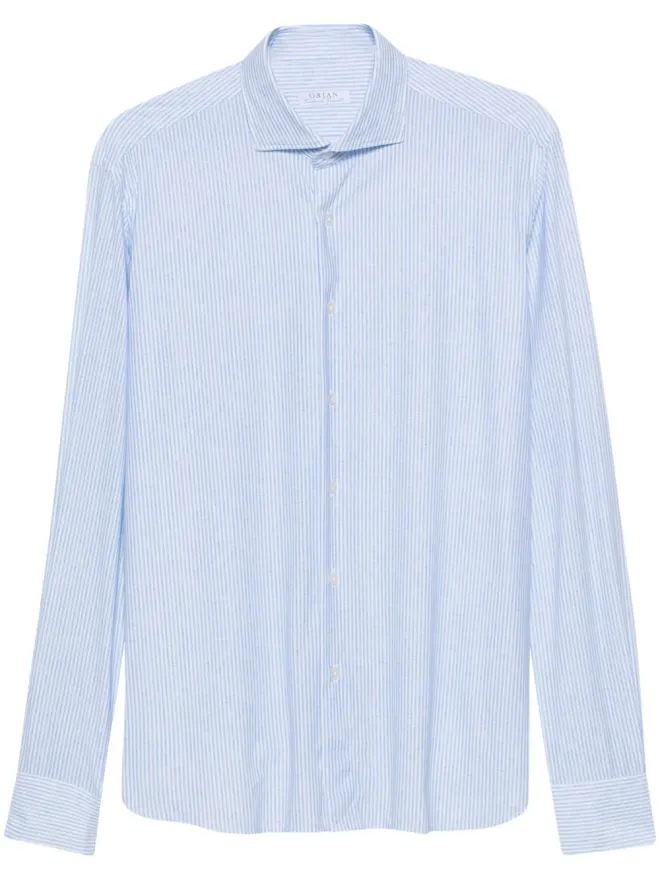 Orian Orian ストライプストレッチシャツの商品画像
