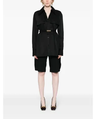 Saint Laurent サハリエンヌ ツイル コットン シャツ ブラック - サムネイル2